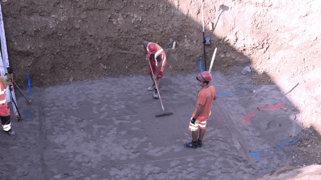 Photo d'une fosse d'excavation
