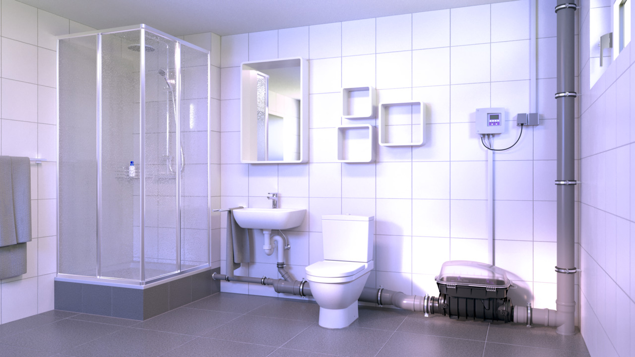 Nachträglichger Einbau einer Toilette und Upgrade auf den Rückstauautomaten Staufix FKA