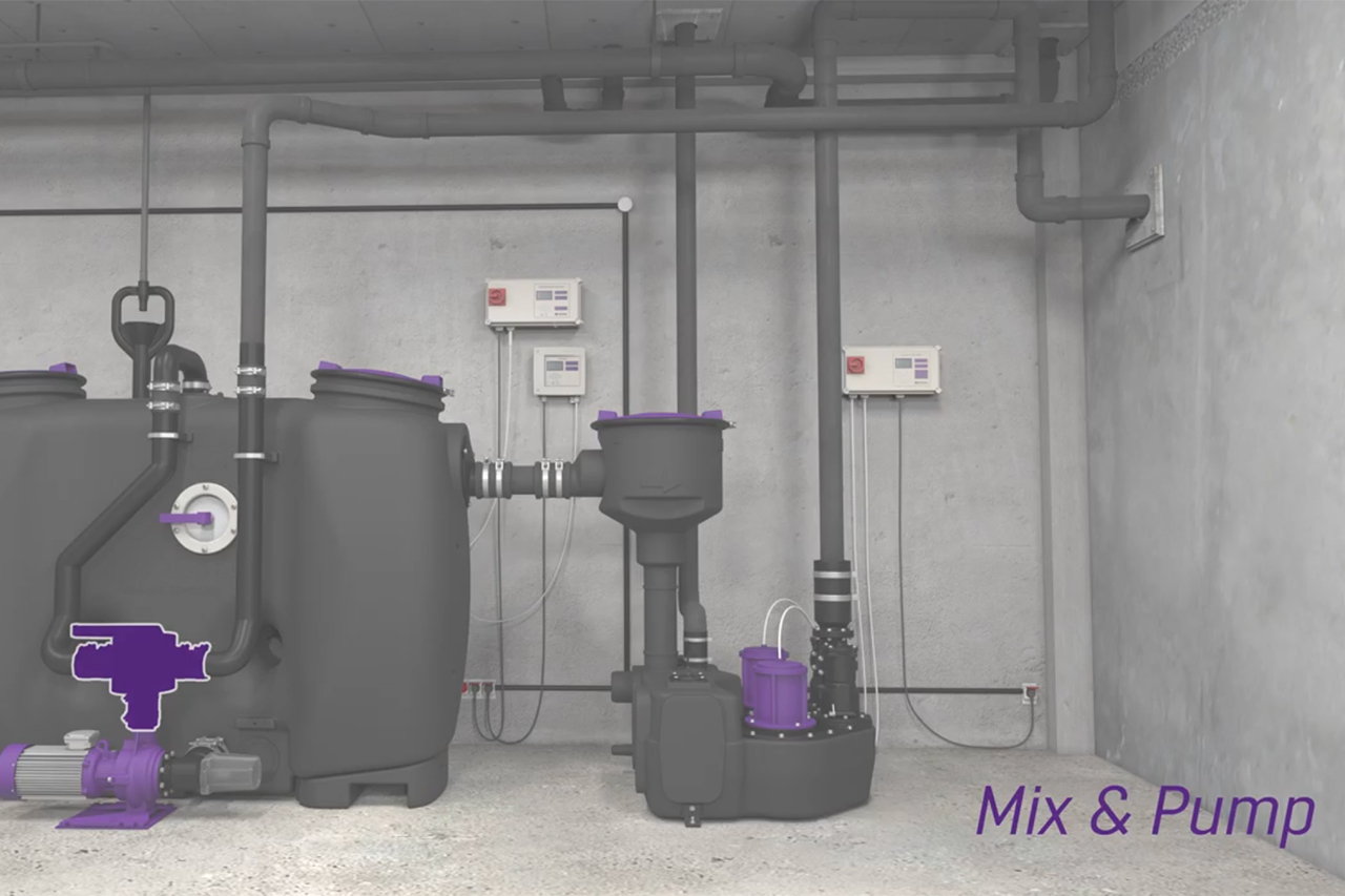 Vidange de la version EasyClean free Auto Mix & Pump