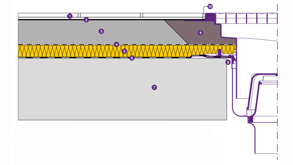 Structure caniveau en acier inoxydable avec bride à coller 15 mm pour carrelage Structure caniveau en acier inoxydable avec bride à coller 15 mm pour carrelage