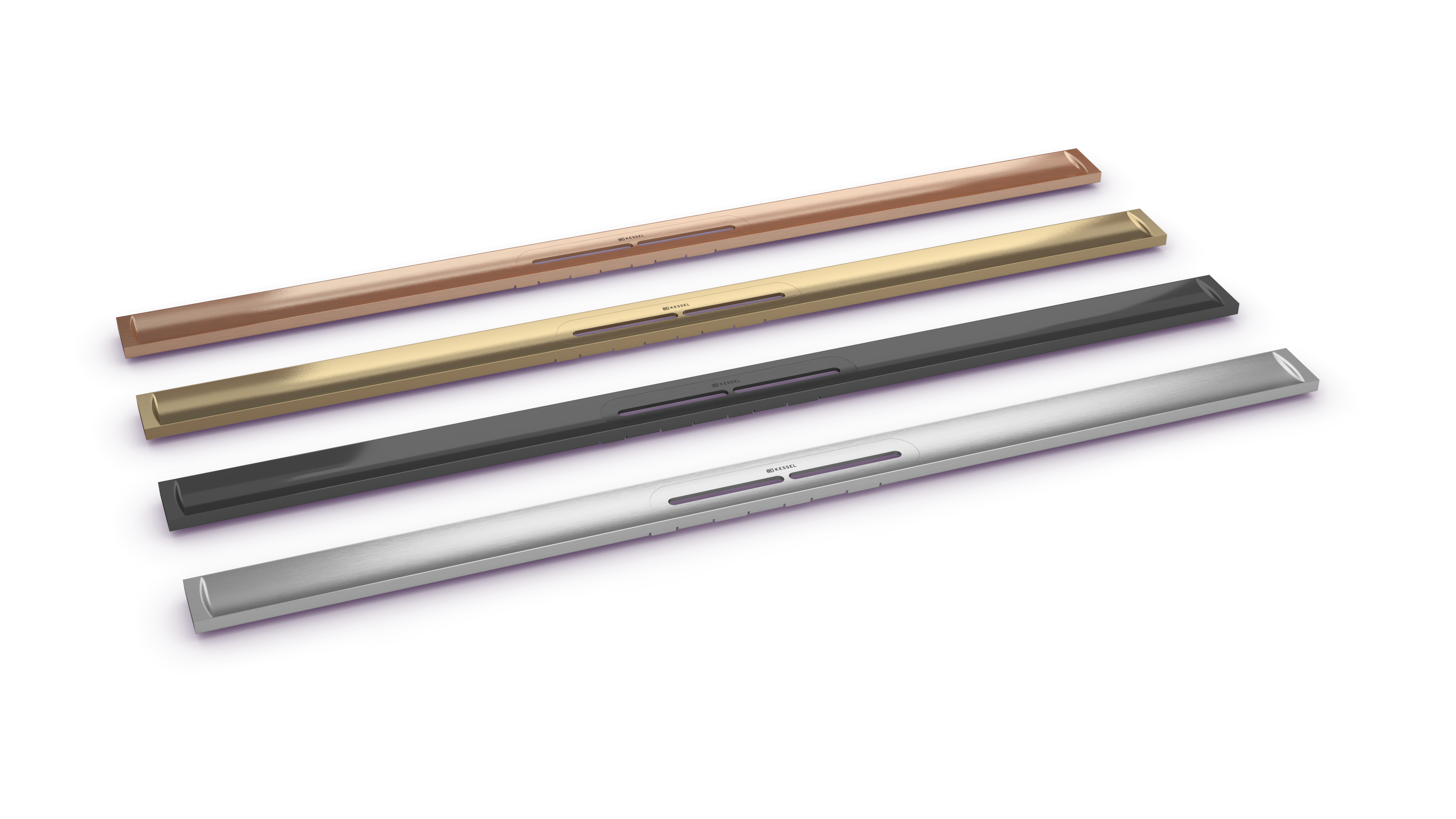 Un acier inoxydable aux couleurs nobles : Copper brossé, Bronze brossé, Black brossé, acier inoxydable brossé, acier inoxydable poli