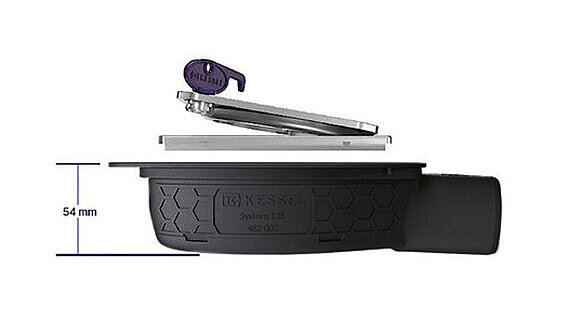 Niedrigste Einbauhöhe bei Der Ultraflache 54 Niedrigste Einbauhöhe bei Der Ultraflache 54