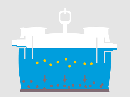 Esquisse : formation d'une couche de boue