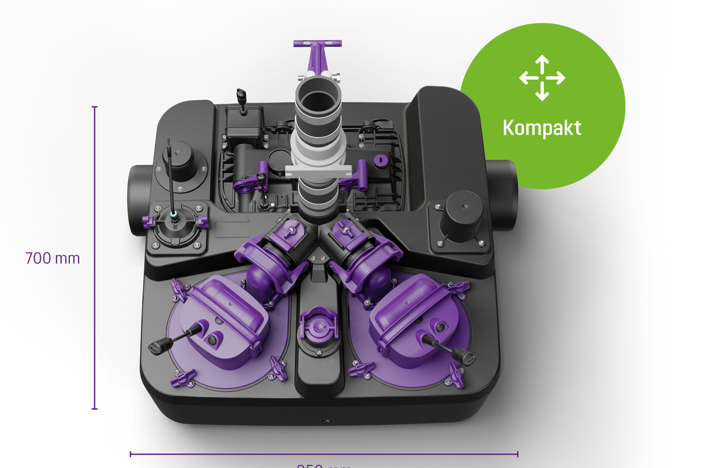 Platzsparend im Einbau Platzsparend im Einbau