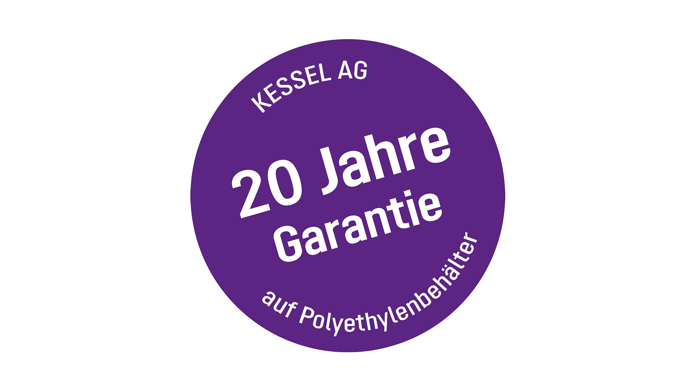 20 Jahre Garantie auf Polyethylenbehälter